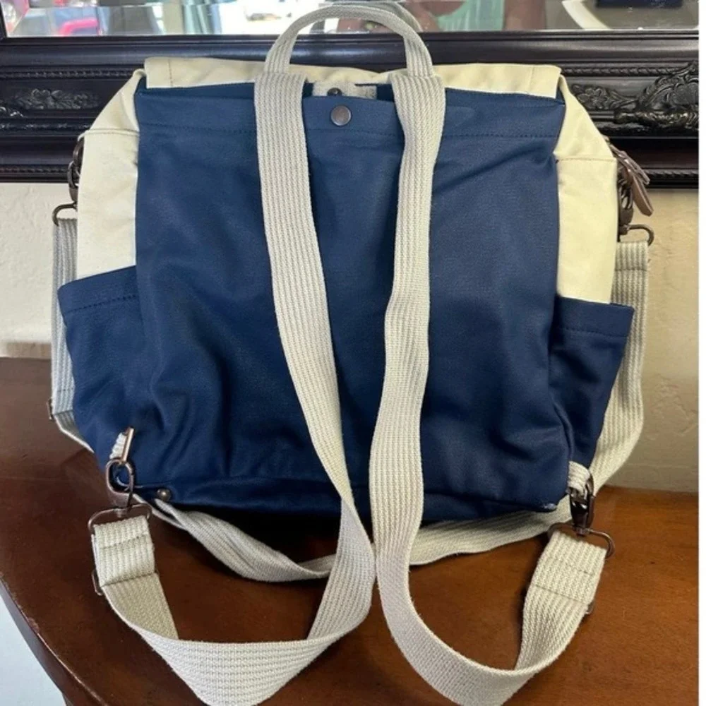 Petunia Pickle Bottom Navy and‎ Teal Abundance Boxy Backpack